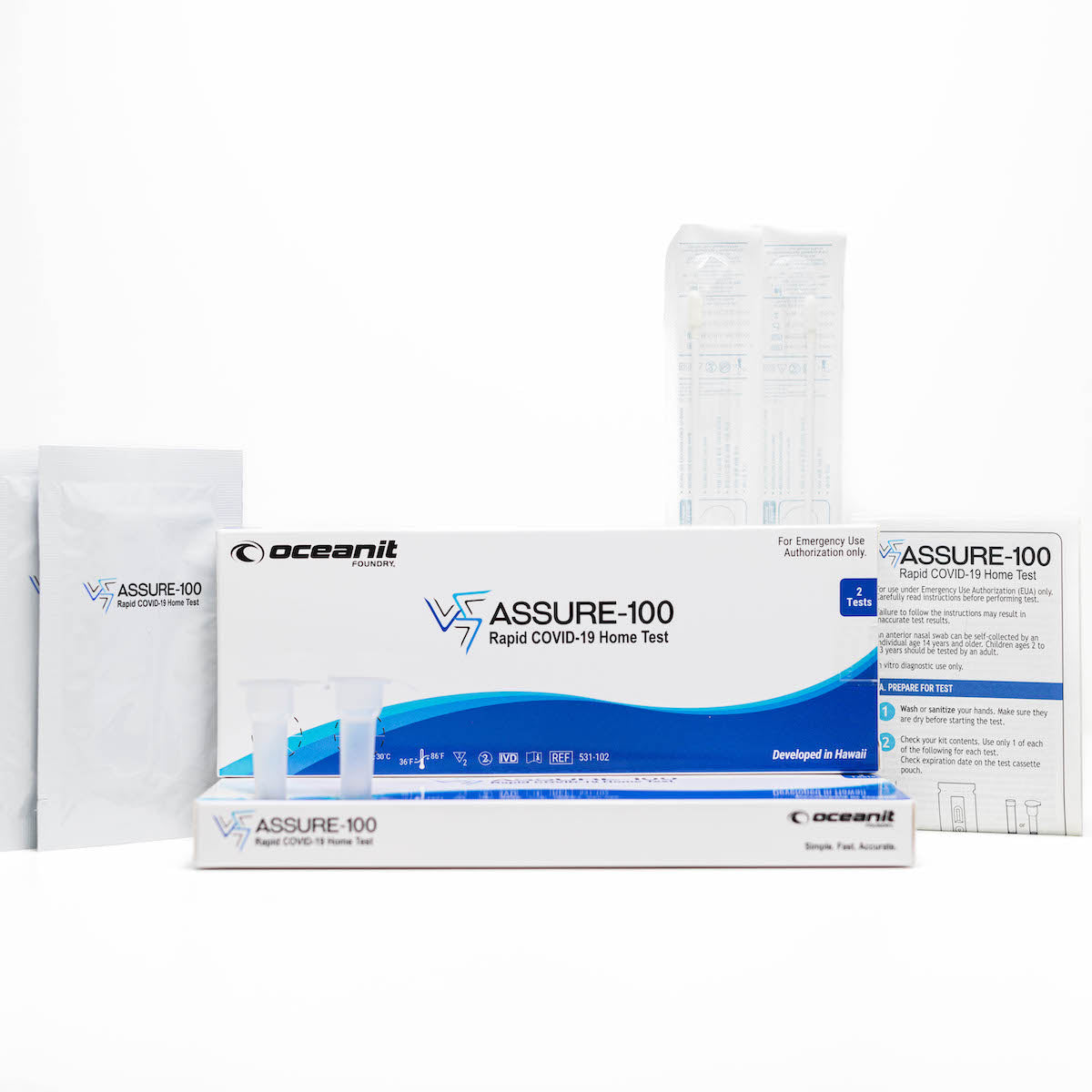ASSURE-100 Home Rapid Covid Test (Box of 2)